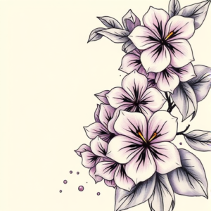 Neo-Japanese Lilac Tattoo