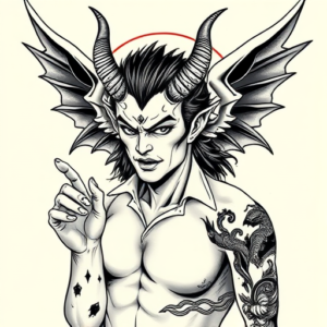 Neo-Japanese Lucifer Tattoo
