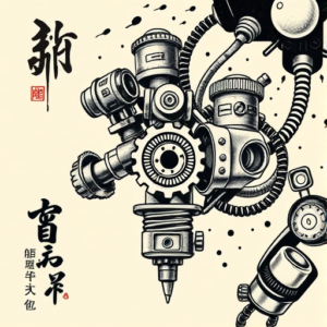 Neo-Japanese Mechanic Tattoo