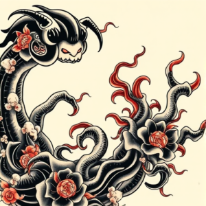 Neo-Japanese Medusa Tattoo