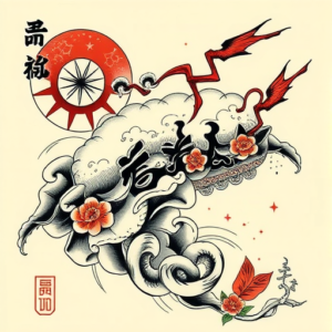 Neo-Japanese Money Tattoo