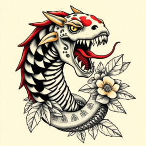 Neo-Japanese Monstera Tattoo