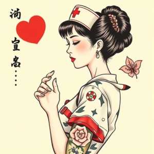 Neo-Japanese Nurse Tattoo