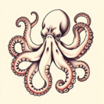 Neo-Japanese Octopus Tattoo