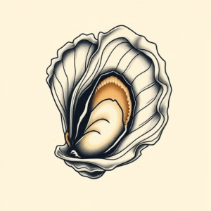 Neo-Japanese Oyster Tattoo