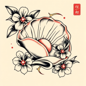 Neo-Japanese Pearl Tattoo