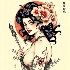 Neo-Japanese Persephone Tattoo