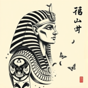 Neo-Japanese Pharaoh Tattoo