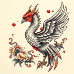 Neo-Japanese Phoenix Tattoo