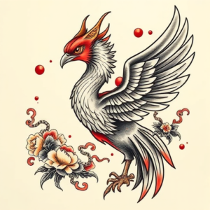 Neo-Japanese Phoenix Tattoo
