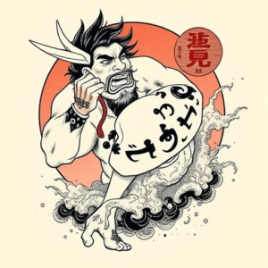 Neo-Japanese Poseidon Tattoo