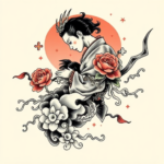 Neo-Japanese Puzzle Tattoo