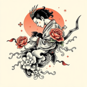 Neo-Japanese Puzzle Tattoo