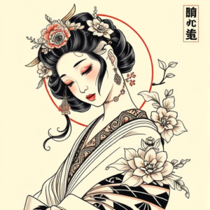 Neo-Japanese Queen Tattoo