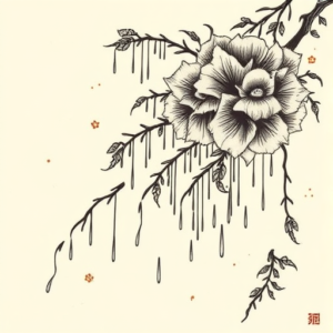 Neo-Japanese Rain Tattoo