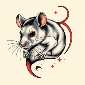 Neo-Japanese Rat Tattoo