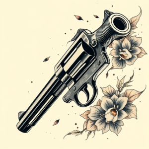 Neo-Japanese Revolver Tattoo
