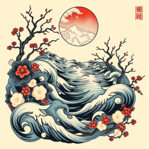 Neo-Japanese River Tattoo
