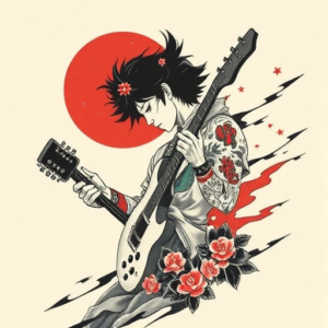 Neo-Japanese Rock Tattoo