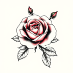Neo-Japanese Rose Tattoo