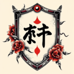 Neo-Japanese Shield Tattoo