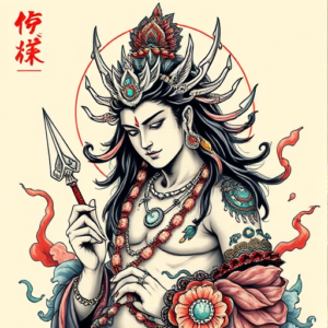 Neo-Japanese Shiva Tattoo