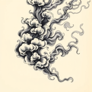 Neo-Japanese Smoke Tattoo