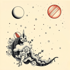 Neo-Japanese Space Tattoo