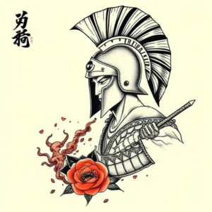 Neo-Japanese Spartan Tattoo