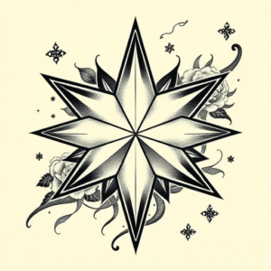 Neo-Japanese Star Tattoo