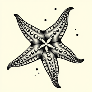 Neo-Japanese Starfish Tattoo
