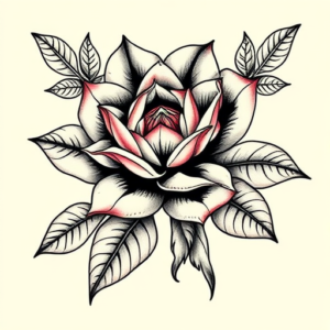 Neo-Japanese Succulent Tattoo