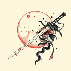 Neo-Japanese Sword Tattoo