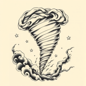 Neo-Japanese Tornado Tattoo