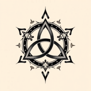 Neo-Japanese Triquetra Tattoo