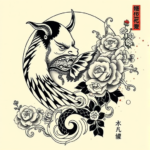 Neo-Japanese Unalome Tattoo