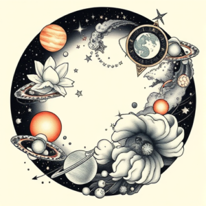 Neo-Japanese Universe Tattoo