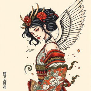 Neo-Japanese Valkyrie Tattoo