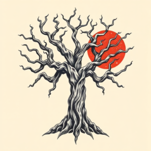 Neo-Japanese Yggdrasil Tattoo