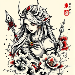 Neo-Japanese Zelda Tattoo