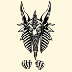 Neo-Traditional Anubis Tattoo