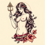 Neo-Traditional Aphrodite Tattoo