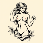 Neo-Traditional Aphrodite Tattoo