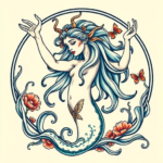 Neo-Traditional Aquarius Tattoo