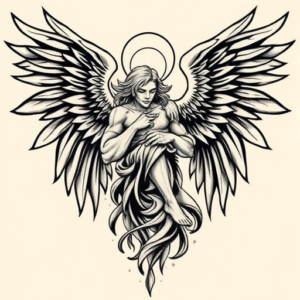 Neo-Traditional Archangel Tattoo