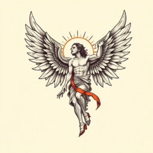 Neo-Traditional Archangel Tattoo
