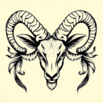 Neo-Traditional Aries Tattoo