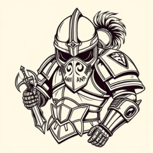 Neo-Traditional Armor Tattoo