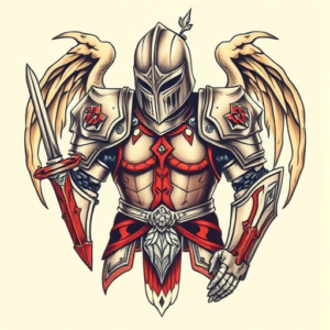 Neo-Traditional Armor Tattoo