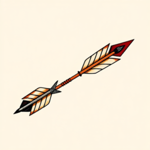 Neo-Traditional Arrow Tattoo